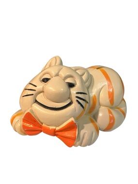 Vintage Credit Union Fat Cat Coin Piggy Bank Molded Plastic Collectible